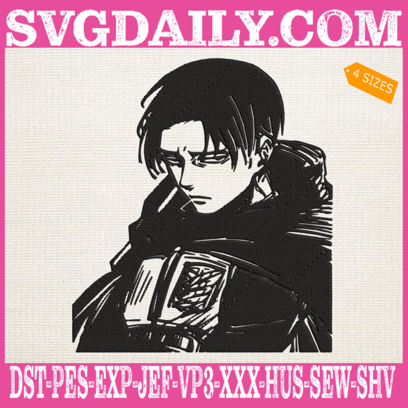 Levi My Hero Academia Embroidery Design, Levi Embroidery Design, Levi ...