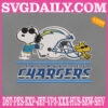 Los Angeles Chargers Snoopy Embroidery Files, Los Angeles Chargers Embroidery Machine, NFL Sport Embroidery Design Instant Download