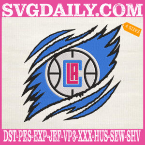 Los Angeles Clippers Embroidery Design, Clippers Embroidery Design, Basketball Embroidery Design, NBA Embroidery Design, Sport Embroidery Design