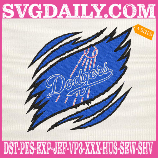 Los Angeles Dodgers Embroidery Design, Dodgers Embroidery Design, Baseball Embroidery Design, MLB Embroidery Design, Embroidery Design