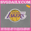 Los Angeles Lakers Embroidery Machine, Basketball Team Embroidery Files, NBA Embroidery Design, Embroidery Design Instant Download