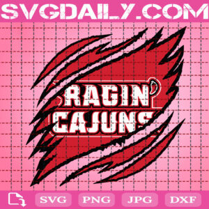 Louisiana Ragin' Cajuns Claws Svg, Football Svg, Football Team Svg, NCAAF Svg, NCAAF Logo Svg, Sport Svg, Instant Download