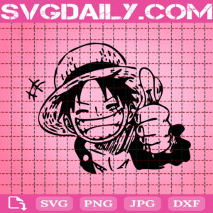 Luffy Svg, Monkey D Luffy Svg, One Piece Svg, Anime Cartoon Svg, Anime Svg, Svg Png Dxf Eps Instant Download