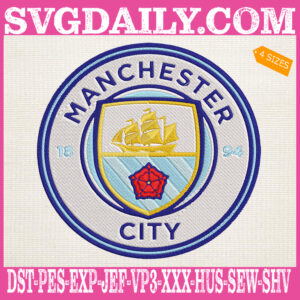 Manchester City Embroidery Design, Man City Embroidery Design, Premier League Embroidery Design, UEFA Champions League Embroidery Design, Embroidery Design