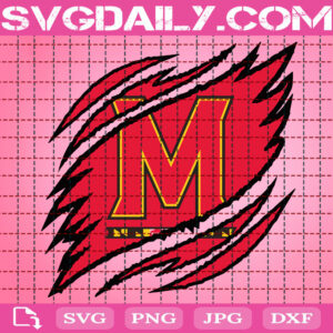 Maryland Terrapins Claws Svg, Football Svg, Football Team Svg, NCAAF Svg, NCAAF Logo Svg, Sport Svg, Instant Download