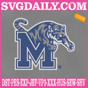 Memphis Tigers Embroidery Machine, Football Team Embroidery Files, NCAAF Embroidery Design, Embroidery Design Instant Download