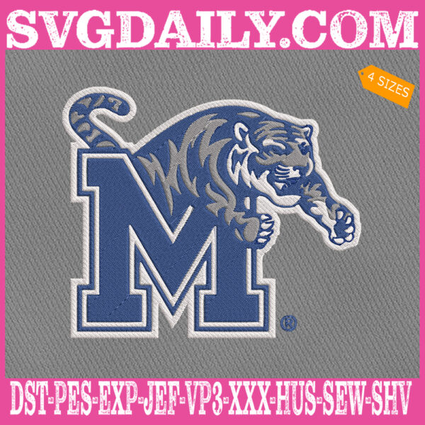 Memphis Tigers Embroidery Machine, Football Team Embroidery Files, NCAAF Embroidery Design, Embroidery Design Instant Download