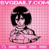 Mikasa Ackerman Svg, Mikasa Svg, Attack On Titan Svg, Anime Cartoon Svg, Anime Svg, Svg Png Dxf Eps Instant Download