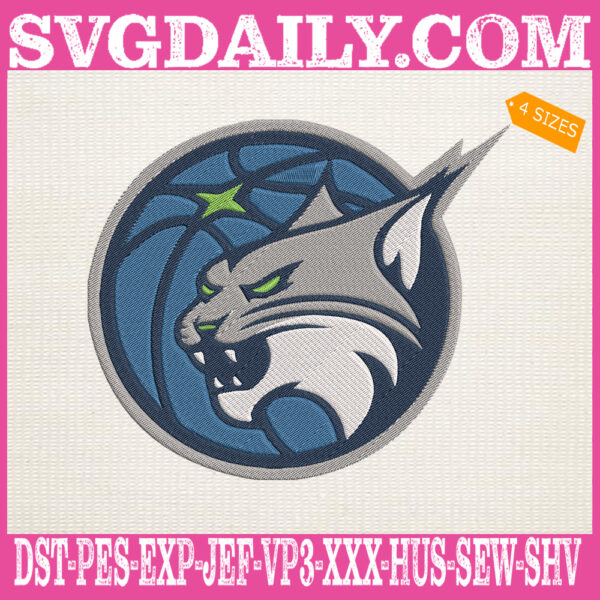 Minnesota Lynx Embroidery Files, Women's Basketball Team Embroidery Machine, WNBA Embroidery Design Instant Download