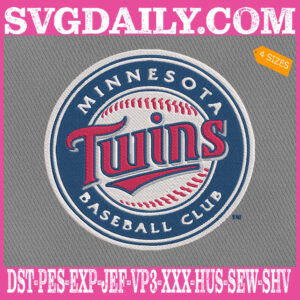 Minnesota Twins Logo Embroidery Machine, Baseball Logo Embroidery Files, MLB Sport Embroidery Design, Embroidery Design Instant Download