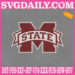 Mississippi State Bulldogs Embroidery Machine, Football Team Embroidery Files, NCAAF Embroidery Design, Embroidery Design Instant Download