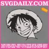 Monkey D.Luffy Face Embroidery Design, Luffy Smile Embroidery Design, One Piece Embroidery Design, One Piece Anime Embroidery Design