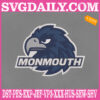 Monmouth Hawks Embroidery Files, Sport Team Embroidery Machine, NCAAM Embroidery Design, Embroidery Design Instant Download