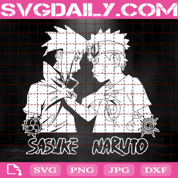 Naruto vs Sasuke Svg, Naruto Svg, Anime Cartoon Svg, Anime Svg, Anime Japanese Svg, Svg Png Dxf Eps Instant Download