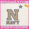 Navy Midshipmen Embroidery Machine, Football Team Embroidery Files, NCAAF Embroidery Design, Embroidery Design Instant Download