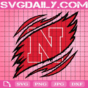 Nebraska Cornhuskers Claws Svg, Football Svg, Football Team Svg, NCAAF Svg, NCAAF Logo Svg, Sport Svg, Instant Download