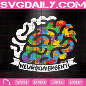 Neurodivergent Svg, Autism Svg, Autism Awareness Svg, Autism Puzzle Svg, Color Puzzle Svg, Autism Month Svg, Instant Download