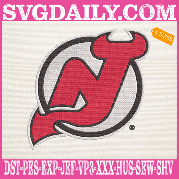 New Jersey Devils Embroidery Files, Sport Team Embroidery Machine, NHL Embroidery Design, Embroidery Design Instant Download