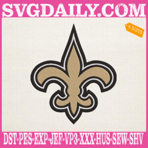 New Orleans Saints Embroidery Files, Sport Team Embroidery Machine, NFL Embroidery Design, Embroidery Design Instant Download