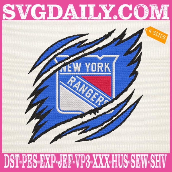New York Rangers Embroidery Design, Rangers Embroidery Design, Hockey Embroidery Design, NHL Embroidery Design, Embroidery Design