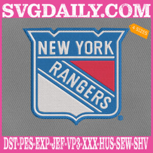 New York Rangers Embroidery Files, Sport Team Embroidery Machine, NHL Embroidery Design, Embroidery Design Instant Download