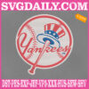 New York Yankees Logo Embroidery Machine, Baseball Logo Embroidery Files, MLB Sport Embroidery Design, Embroidery Design Instant Download