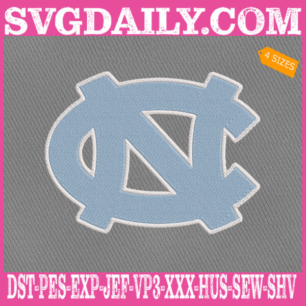 North Carolina Tar Heels Embroidery Machine, Football Team Embroidery Files, NCAAF Embroidery Design, Embroidery Design Instant Download