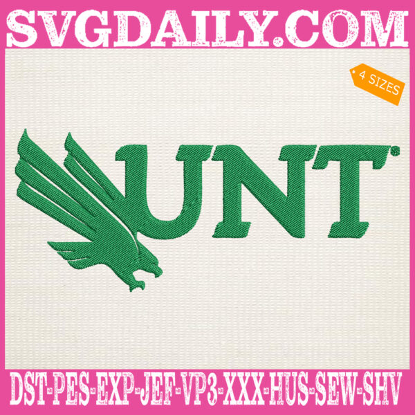 North Texas Mean Green Embroidery Machine, Football Team Embroidery Files, NCAAF Embroidery Design, Embroidery Design Instant Download