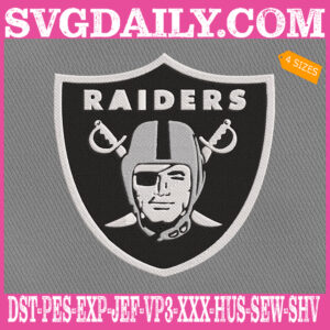 Oakland Raiders Embroidery Files, Sport Team Embroidery Machine, NFL Embroidery Design, Embroidery Design Instant Download
