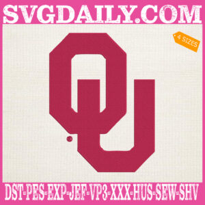 Oklahoma Sooners Embroidery Machine, Football Team Embroidery Files, NCAAF Embroidery Design, Embroidery Design Instant Download