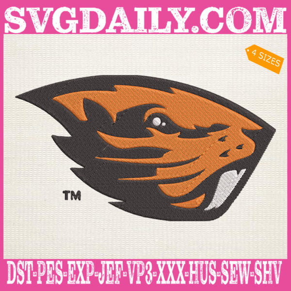 Oregon State Beavers Embroidery Machine, Football Team Embroidery Files, NCAAF Embroidery Design, Embroidery Design Instant Download