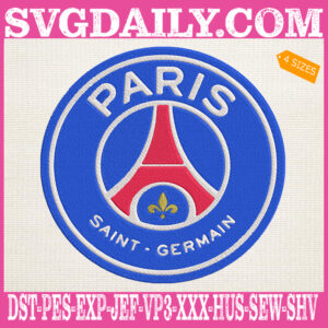 Paris Saint-Germain Embroidery Design, PSG Embroidery Design, Ligue 1 Embroidery Design, UEFA Champions League Embroidery Design, Embroidery Design