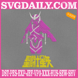 Pegasus Seiya Phoenix Ikki Gemini Saga Cancer Deathmask Saint Seiya Embroidery Design, Knights Of The Zodiac Embroidery Design, Anime Embroidery Design
