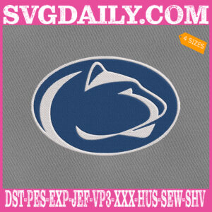 Penn State Nittany Lions Embroidery Machine, Football Team Embroidery Files, NCAAF Embroidery Design, Embroidery Design Instant Download
