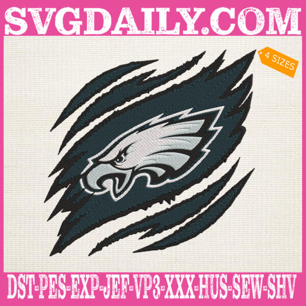 Philadelphia Eagles Embroidery Design, Eagles Embroidery Design, Football Embroidery Design, NFL Embroidery Design, Embroidery Design