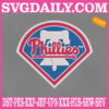 Philadelphia Phillies Logo Embroidery Machine, Baseball Logo Embroidery Files, MLB Sport Embroidery Design, Embroidery Design Instant Download