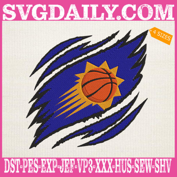 Phoenix Suns Embroidery Design, Suns Embroidery Design, Basketball Embroidery Design, NBA Embroidery Design, Sport Embroidery Design