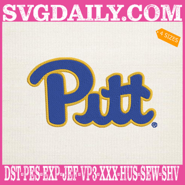 Pittsburgh Panthers Embroidery Machine, Football Team Embroidery Files, NCAAF Embroidery Design, Embroidery Design Instant Download
