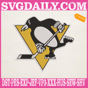 Pittsburgh Penguins Embroidery Files, Sport Team Embroidery Machine, NHL Embroidery Design, Embroidery Design Instant Download
