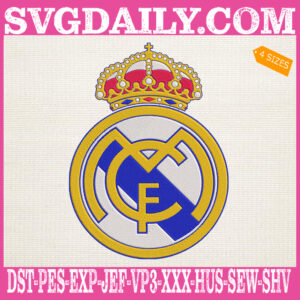 Real Madrid Embroidery Design, La Liga Embroidery Design, UEFA Champions League Embroidery Design, Embroidery Design