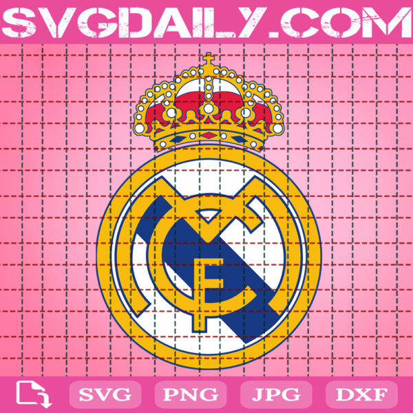 Real Madrid Logo Svg, FC Real Madrid Svg, La Liga Svg, Spain Football Teams Svg, Football Svg, Football Club Svg, Instant Download
