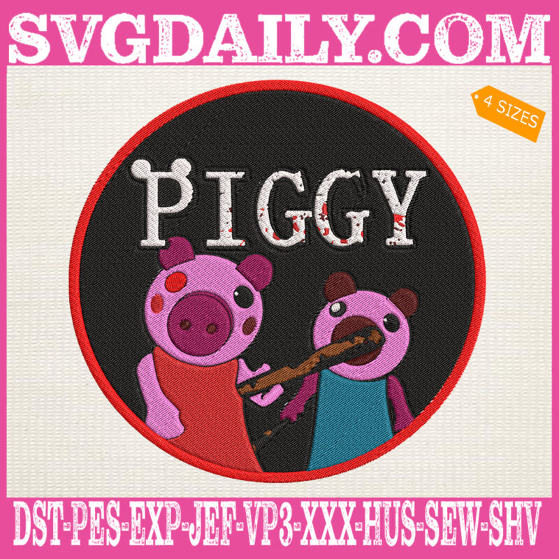 Roblox Piggy Embroidery Design Roblox Embroidery Design Piggy