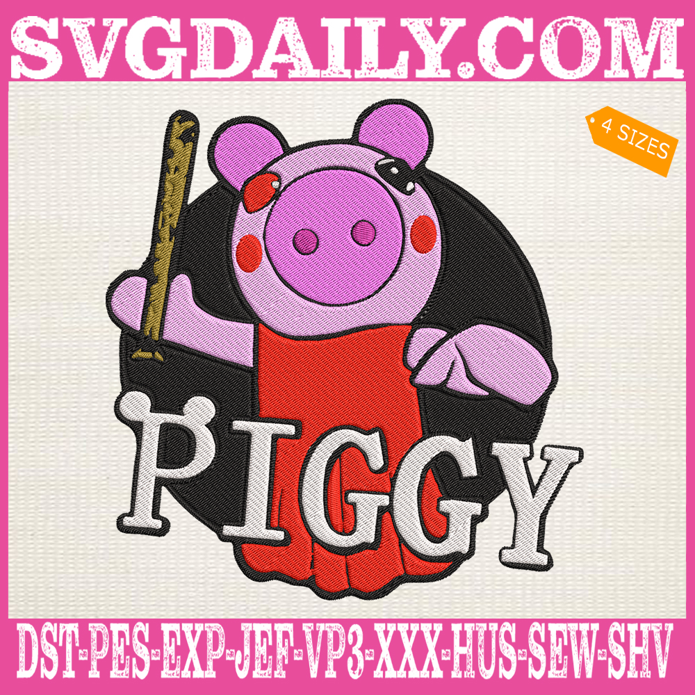 Roblox Piggy Embroidery Design, Roblox Embroidery Design, Piggy ...