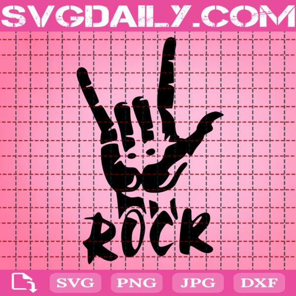 Rock And Roll Hand Sign Svg, Rock Music Svg, Rock Svg, Rock Star Svg, Rock And Roll Svg, Metal Music Hand Svg, Instant Download