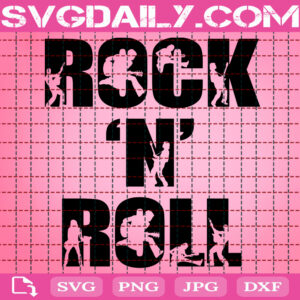 Rock N Roll Svg, Rock And Roll Svg, Rock Music Svg, Rock Band Svg, Music Logo Svg, Rock Svg, Love Rock Svg, Instant Download