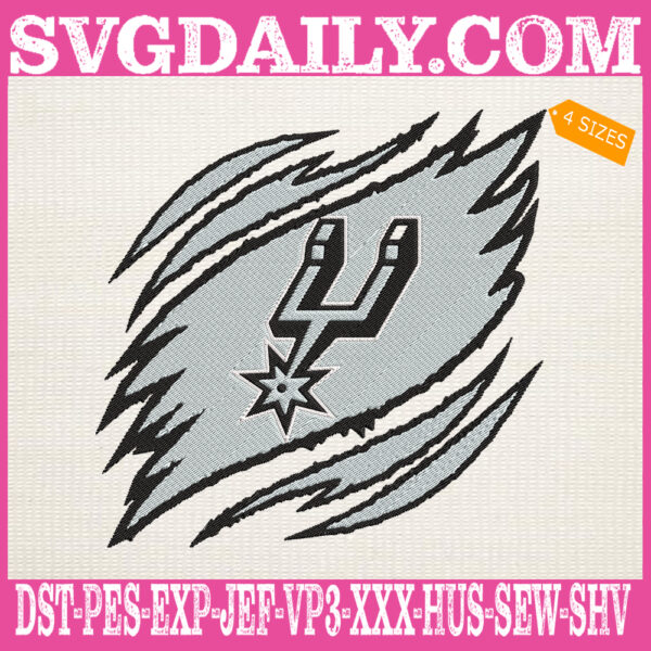 San Antonio Spurs Embroidery Design, Spurs Embroidery Design, Basketball Embroidery Design, NBA Embroidery Design, Sport Embroidery Design