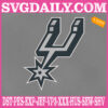 San Antonio Spurs Embroidery Machine, Basketball Team Embroidery Files, NBA Embroidery Design, Embroidery Design Instant Download