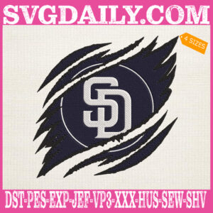 San Diego Padres Embroidery Design, Padres Embroidery Design, Baseball Embroidery Design, MLB Embroidery Design, Embroidery Design