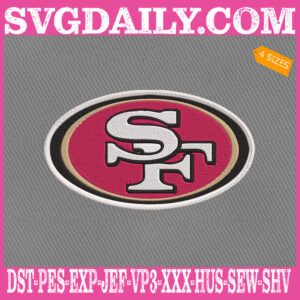 San Francisco 49ers Embroidery Files, Sport Team Embroidery Machine, NFL Embroidery Design, Embroidery Design Instant Download