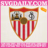 Sevilla FC Embroidery Design, Sevilla Embroidery Design, La Liga Embroidery Design, UEFA Champions League Embroidery Design, Embroidery Design